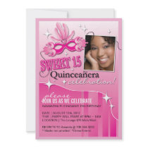 QUINCEANERA DE UITNODIGING VAN DE MASKERADE