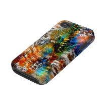 Radicale Kunst 4 geval-Partner Geval Iphone 4 Tough Case