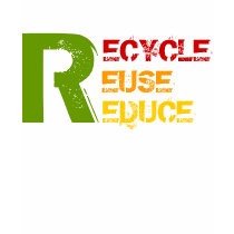Recycleer, gebruik, verminder T-shirts opnieuw