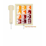 Retro Telefoon - Bruin T