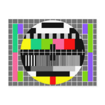 "Retro televisie" briefkaart