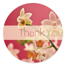 Rode Orchidee • Dank u Sticker