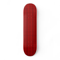 Rode & Zwarte Harten Persoonlijk Skate Board