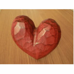 Rood Houten Hart Acryl Uitsnede