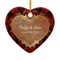 Rood nam Elegantie toe - pas aan Kerstboom Ornamenten