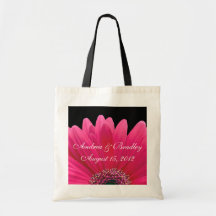 Roze Gerbera Daisy Wedding Welcome Bag Draagtas