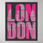 Roze Londen Posters
