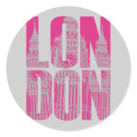 Roze Londen Stickers