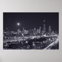 's nachts Chicago Posters