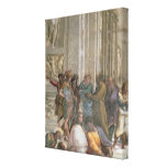 School van Athene, van della van de Stanza Stretched Canvas Print
