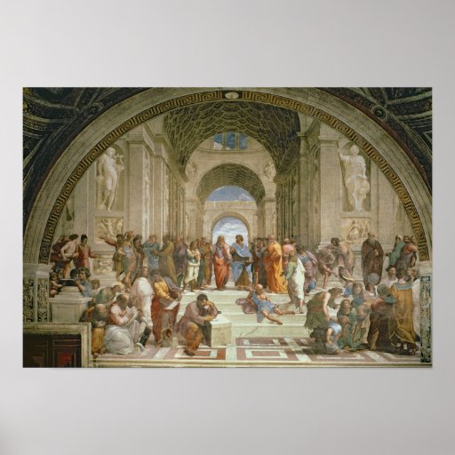 School van Athene, van della van de Stanza Print