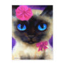 Siamese Prentbriefkaar van de Kat - 155 die charme Wenskaarten