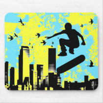 skateboard. raad met vogels