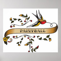 Slik en scrol met Paintball Print
