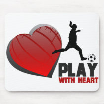 Spel met het Voetbal Mousepad van de Vrouwen van h Muismatten