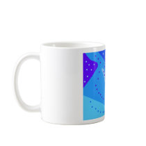 Spotty blauwe koffiemok