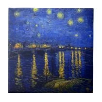 Sterrige Nacht over de Rhône door Vincent van Gogh
