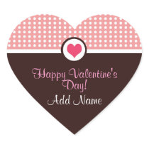 Sticker van het Hart van de valentijnskaart de Dag