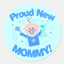 Sticker van het Mamma van de Jongen van het baby d