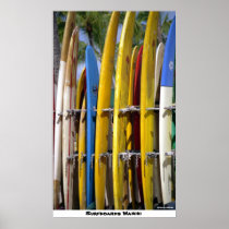 Surfplanken Waikiki Posters