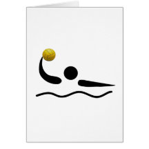 Symbool van de Sport van het Polo van het water he Kaarten