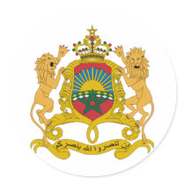 Symbool van de Wapenkunde van het Wapenschild van  Ronde Stickers