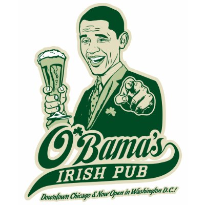 T-shirt van de Bar van Obama de Ierse door OfficeGangsta
