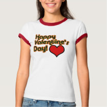 T-shirt van de Stijl van de Dag van de gelukkige V