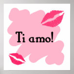 Ti amo - de Italiaanse liefde van I u Afdruk