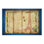 Tulipomania Graph (blue) posters