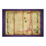 Tulipomania Graph (purple) posters