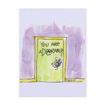 U bent aDOORable cartoon