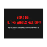 U & me… Til de Wielen valt van!!! , Toen yo…