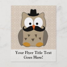 Uil met Snor en Pet Fullcolor Folder