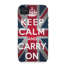Union Jack houdt Kalm en draagt iPhone 4 Hoesjes