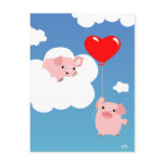 Valentijnsdag: De vleugels van het briefkaart van 