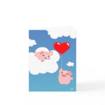 Valentijnsdag: De vleugels van Liefde notecard