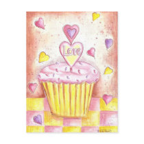 Valentijnskaart Cupcake