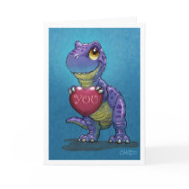 Valentijnskaart t-Rex