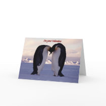 Valentijnskaart van de Pinguïn van de Keizer van P