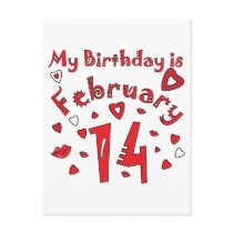 Valentijnskaart Verjaardag 14 Februari