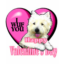 Valentijnskaarten van Terrier van het Hoogland van