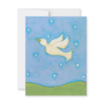 Van de de duifvogel van de vrede en van de Liefde  Persoonlijke Aankondiging