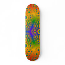 Veelkleurige Fractal: Vector Kunst: Skateboard