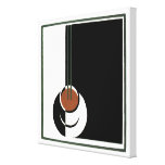 Vintage Kop van Koffie; Zwart-wit Art deco