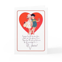Vintage Valentijnskaart