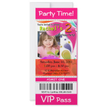 VIP van de pret Kinder fuschia van de Partij van d