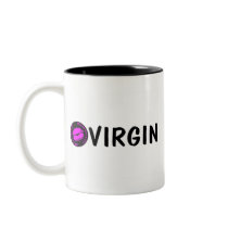 Virgin met een Kus wordt verzegeld die Koffie Beker