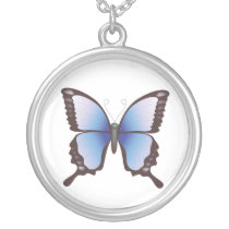 Vlinder: Vector Kunst: Halsband Gepersonaliseerde Ketting