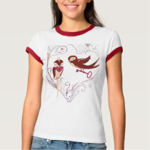 Vogels 8 van de liefde T-shirt